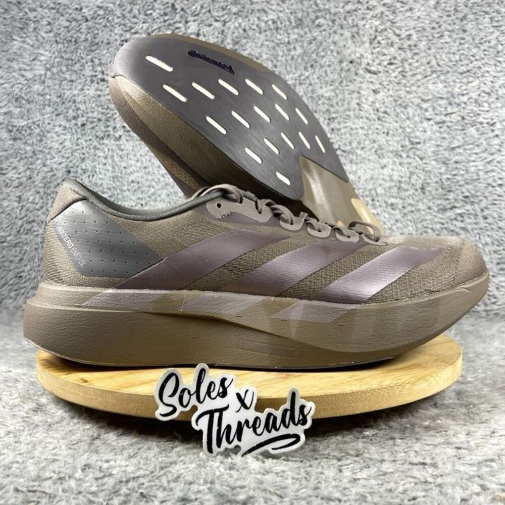 Adidas Adizero EVO SL Running Size 12 Men Coffee Charcoal KI6884